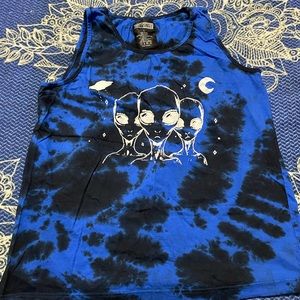 Tie dye alien tank.